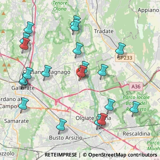 Mappa Via Magenta, 21054 Fagnano Olona VA, Italia (4.9715)