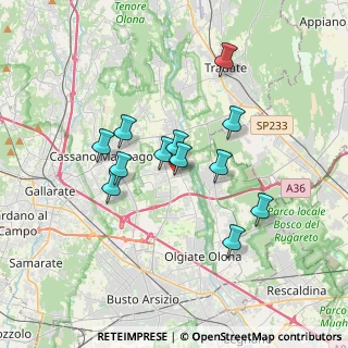 Mappa Via Magenta, 21054 Fagnano Olona VA, Italia (2.8975)