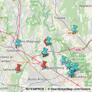 Mappa Via Cesare Cantu', 21054 Fagnano Olona VA, Italia (4.91143)