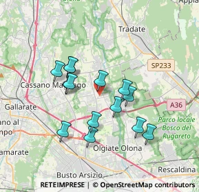 Mappa Via Cesare Cantu', 21054 Fagnano Olona VA, Italia (3.02357)