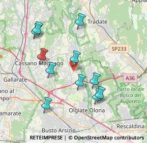 Mappa Via Cesare Cantu', 21054 Fagnano Olona VA, Italia (3.65545)