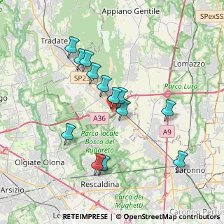 Mappa Via al Corbè, 22076 Mozzate CO, Italia (3.39231)
