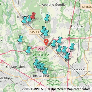 Mappa Via al Corbè, 22076 Mozzate CO, Italia (3.9445)