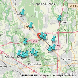 Mappa Via al Corbè, 22076 Mozzate CO, Italia (4.13667)