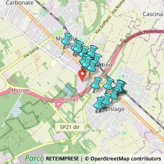 Mappa Via al Corbè, 22076 Mozzate CO, Italia (0.6665)