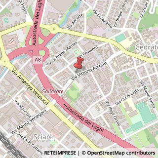 Mappa Via Vittorio Arconti, 21, 21013 Gallarate, Varese (Lombardia)