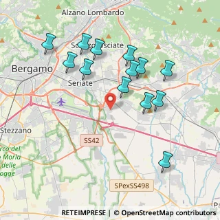 Mappa Via Maestri del Lavoro, 24060 Brusaporto BG, Italia (3.89154)