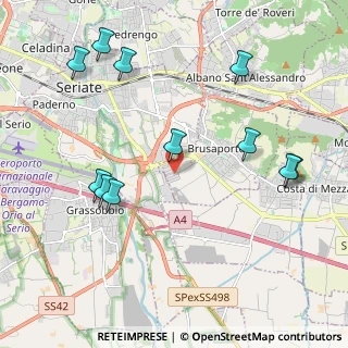 Mappa Via Maestri del Lavoro, 24060 Brusaporto BG, Italia (2.31545)
