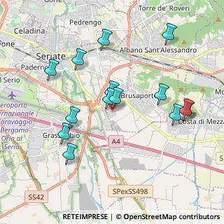 Mappa Via Maestri del Lavoro, 24060 Brusaporto BG, Italia (1.96071)