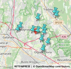 Mappa Via Luigi Einaudi, 21054 Fagnano Olona VA, Italia (3.01417)