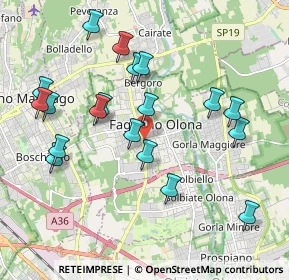 Mappa Via Luigi Einaudi, 21054 Fagnano Olona VA, Italia (2.02579)