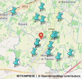 Mappa Via San Pietro Novello, 31050 Monastier di Treviso TV, Italia (1.99133)