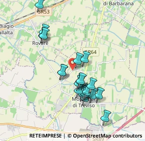 Mappa Via San Pietro Novello, 31050 Monastier di Treviso TV, Italia (1.6765)