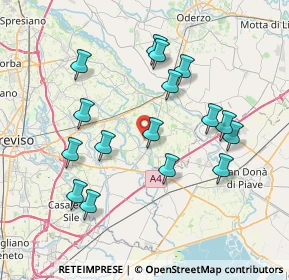 Mappa Via San Pietro Novello, 31050 Monastier di Treviso TV, Italia (7.41188)
