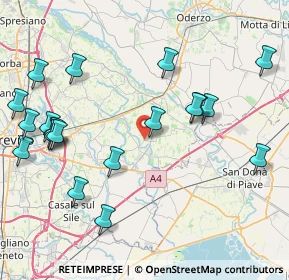 Mappa Via San Pietro Novello, 31050 Monastier di Treviso TV, Italia (9.6705)