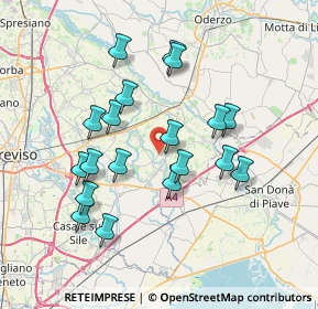 Mappa Via San Pietro Novello, 31050 Monastier di Treviso TV, Italia (6.84421)