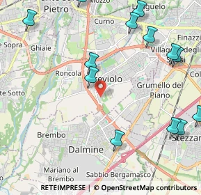 Mappa Via dei Senteruoli, 24048 Treviolo BG, Italia (2.74385)