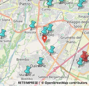 Mappa Via dei Senteruoli, 24048 Treviolo BG, Italia (3.05)