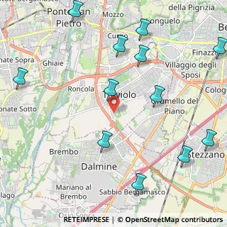 Mappa Via dei Senteruoli, 24048 Treviolo BG, Italia (2.7175)