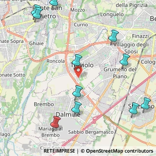Mappa Via dei Senteruoli, 24048 Treviolo BG, Italia (2.87727)