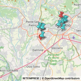 Mappa Via dei Senteruoli, 24048 Treviolo BG, Italia (3.75545)
