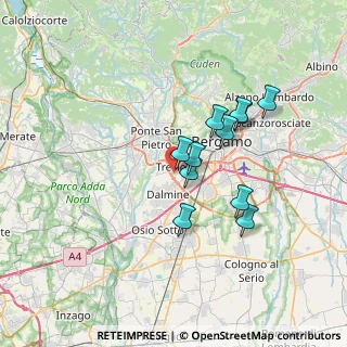 Mappa Via dei Senteruoli, 24048 Treviolo BG, Italia (5.62636)