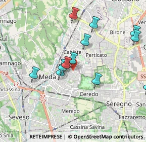 Mappa Via dell'Artigianato, 22060 Meda MB, Italia (1.91833)