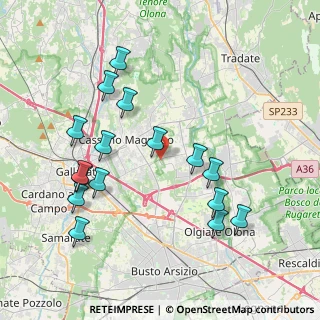 Mappa Collegamento SP22 - Autostrada Pedemontana Lombarda, 21054 Fagnano Olona VA, Italia (4.16375)