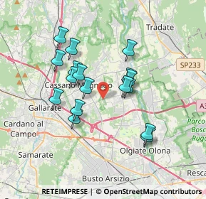 Mappa Collegamento SP22 - Autostrada Pedemontana Lombarda, 21054 Fagnano Olona VA, Italia (3.02176)