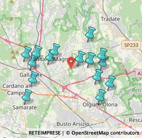 Mappa Collegamento SP22 - Autostrada Pedemontana Lombarda, 21054 Fagnano Olona VA, Italia (3.65)