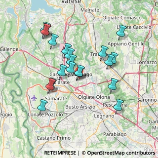 Mappa Collegamento SP22 - Autostrada Pedemontana Lombarda, 21054 Fagnano Olona VA, Italia (7.0235)