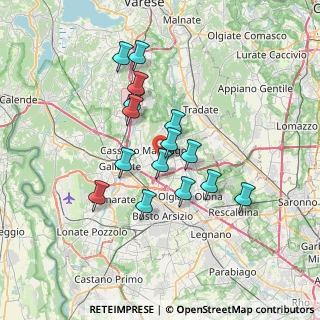 Mappa Collegamento SP22 - Autostrada Pedemontana Lombarda, 21054 Fagnano Olona VA, Italia (5.89867)