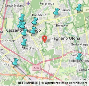 Mappa Collegamento SP22 - Autostrada Pedemontana Lombarda, 21054 Fagnano Olona VA, Italia (2.48)