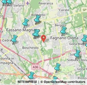 Mappa Collegamento SP22 - Autostrada Pedemontana Lombarda, 21054 Fagnano Olona VA, Italia (2.80467)