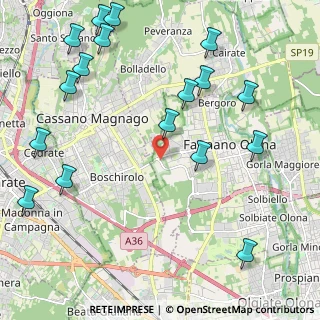 Mappa Collegamento SP22 - Autostrada Pedemontana Lombarda, 21054 Fagnano Olona VA, Italia (2.75765)