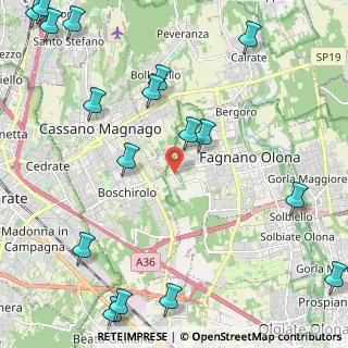 Mappa Collegamento SP22 - Autostrada Pedemontana Lombarda, 21054 Fagnano Olona VA, Italia (3.14824)