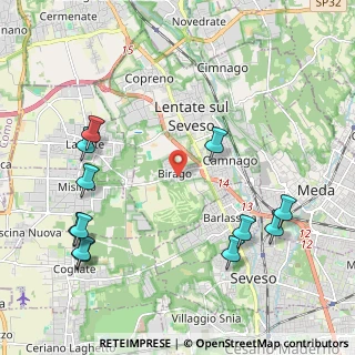 Mappa Via Goito, 20823 Lentate sul Seveso MB, Italia (2.56667)