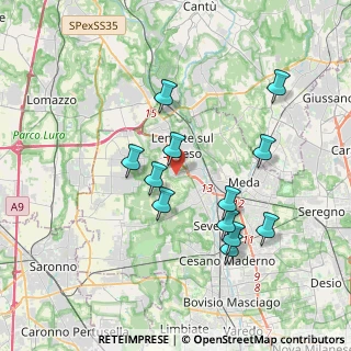 Mappa Via Goito, 20823 Lentate sul Seveso MB, Italia (3.5125)