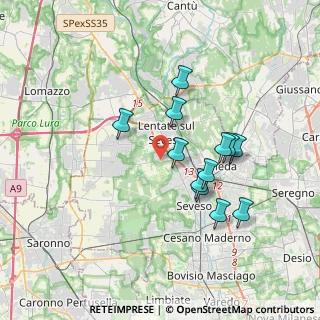 Mappa Via Goito, 20823 Lentate sul Seveso MB, Italia (3.1575)