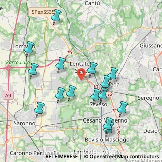 Mappa Via Goito, 20823 Lentate sul Seveso MB, Italia (4.23133)