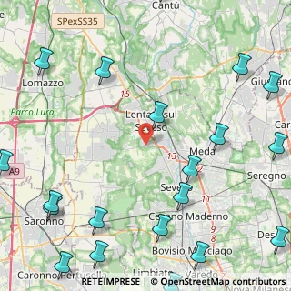Mappa Via Goito, 20823 Lentate sul Seveso MB, Italia (6.715)