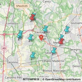Mappa Via Goito, 20823 Lentate sul Seveso MB, Italia (4.00636)