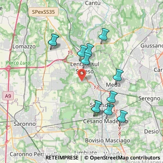 Mappa Via Goito, 20823 Lentate sul Seveso MB, Italia (3.80417)