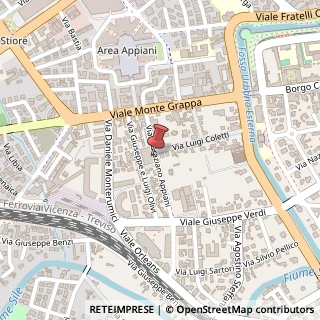 Mappa Viale Graziano Appiani, 18, 31100 Treviso, Treviso (Veneto)