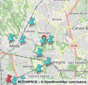 Mappa Via Antonio Locatelli, 20831 Seregno MB, Italia (2.55909)