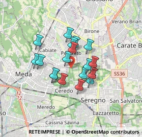 Mappa Via Antonio Locatelli, 20831 Seregno MB, Italia (1.24111)