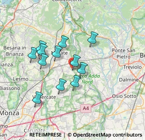 Mappa Via Resegone, 23878 Verderio superiore LC, Italia (5.84667)