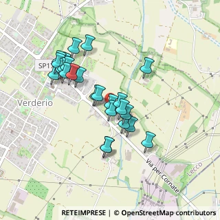 Mappa Via Resegone, 23878 Verderio LC, Italia (0.41154)