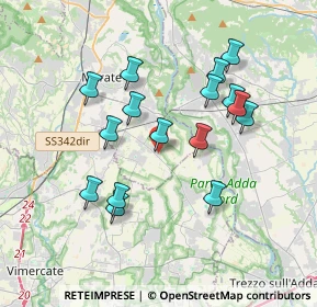 Mappa Via Resegone, 23878 Verderio superiore LC, Italia (3.41125)