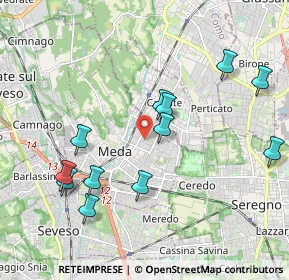 Mappa Via Sant'Agostino, 20821 Meda MB, Italia (2.05333)